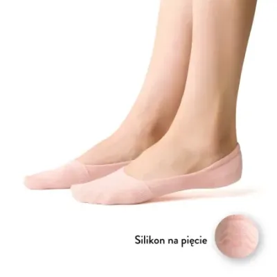 Stopki bawełniane z silikonem | baleriny